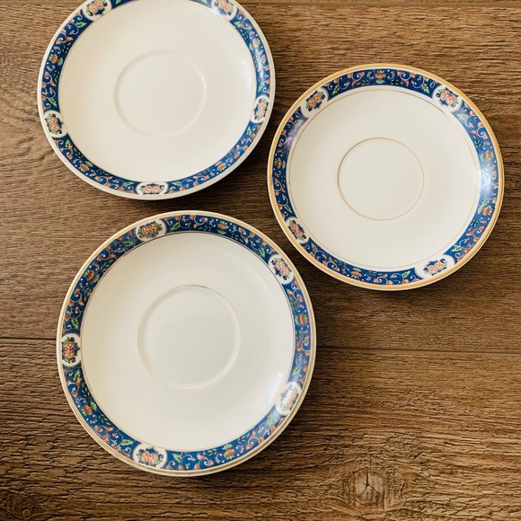 Antique U.C. Limoges Blue Band France Plates - Picture 10 of 10